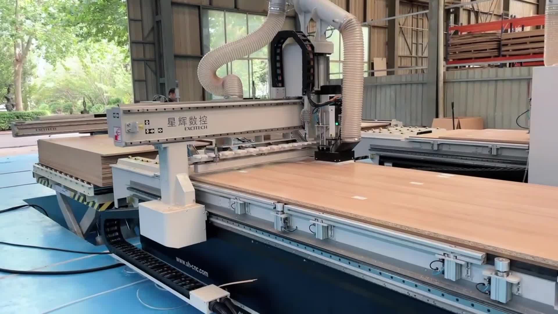 Damhin ang dust-free cutting processing center at bumuo ng iyong furniture factory!