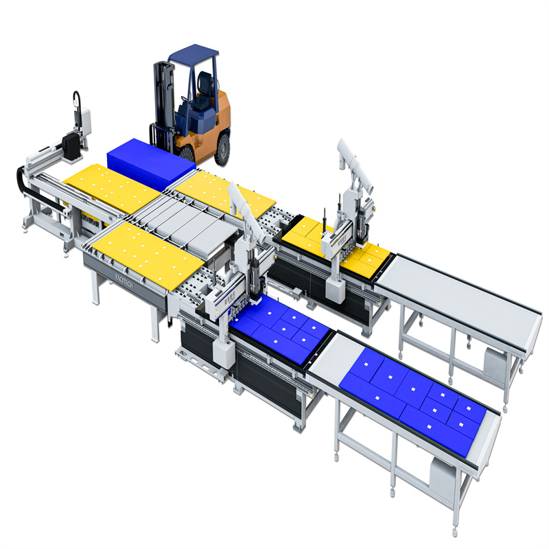 Woodworking CNC Intelligent Furniture Factory Nesting Unit